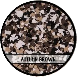 Autumn Brown epoxy flake blend