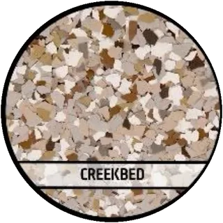 Creekbed epoxy flake blend